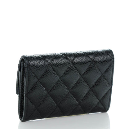 Chanel Caviar Quilted Flap Card Holder Black 3 of 8