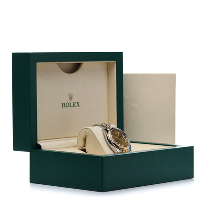 Rolex Stainless Steel 18K Yellow Gold 36mm Oyster Perpetual Datejust Watch Champagne 116233 5 of 5