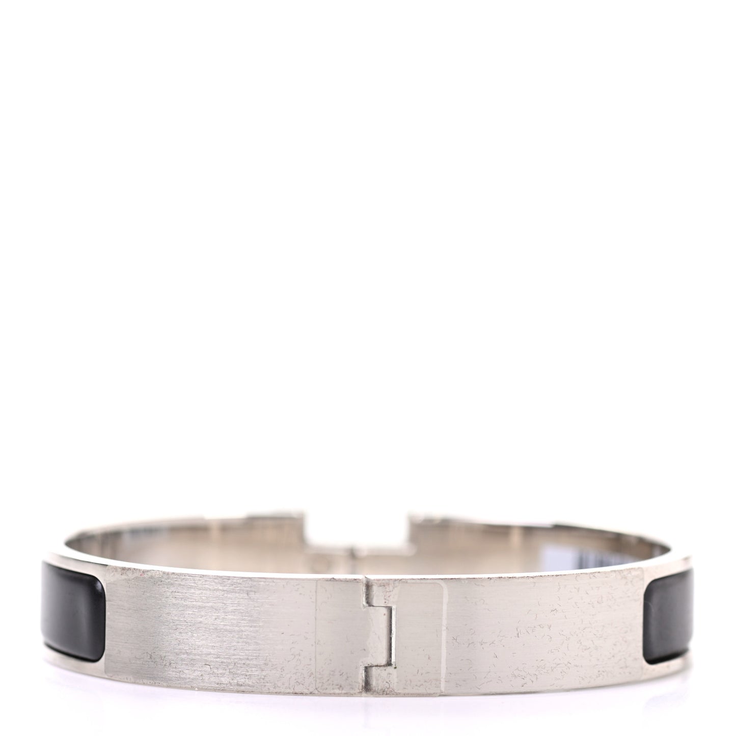 Matte Enamel Narrow Clic Clac HH Bracelet GM Black