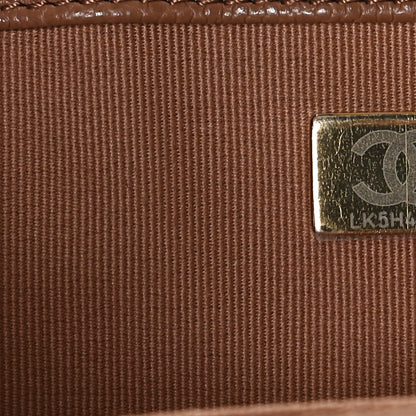 Chanel Caviar Quilted Medium Boy Flap Brown 6 of 12