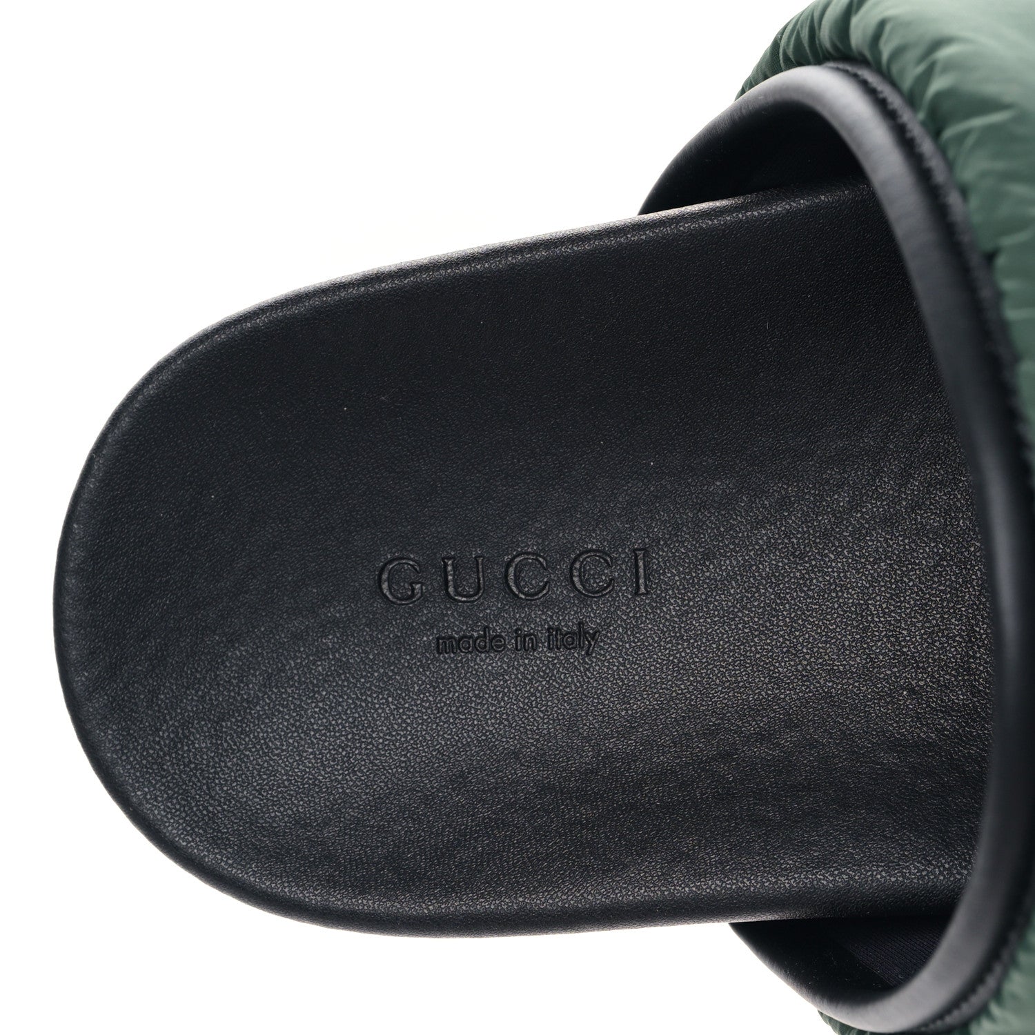 Gucci Nylon Web Womens Slide Sandals 39 Black Green Red 7 of 9