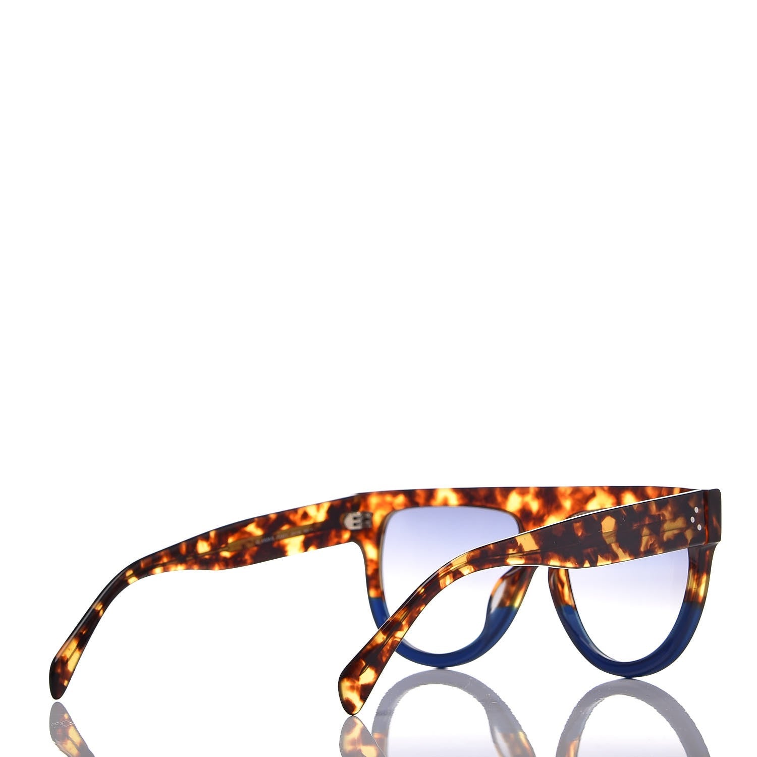 Celine Shadow Sunglasses CL 41026/S Havana Blue 4 of 7