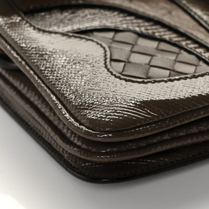 Bottega Veneta Karung Ostrich Nappa Intrecciato Darling Shoulder Bag Brown 7 of 14