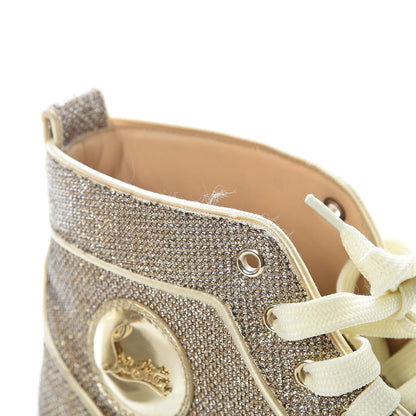 Christian Louboutin Metallic Lurex Womens Bip Bip Orlato Flat Sneakers 40 Gold 17 of 19