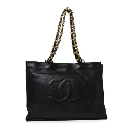 Chanel Lambskin CC Tote Black 1 of 11
