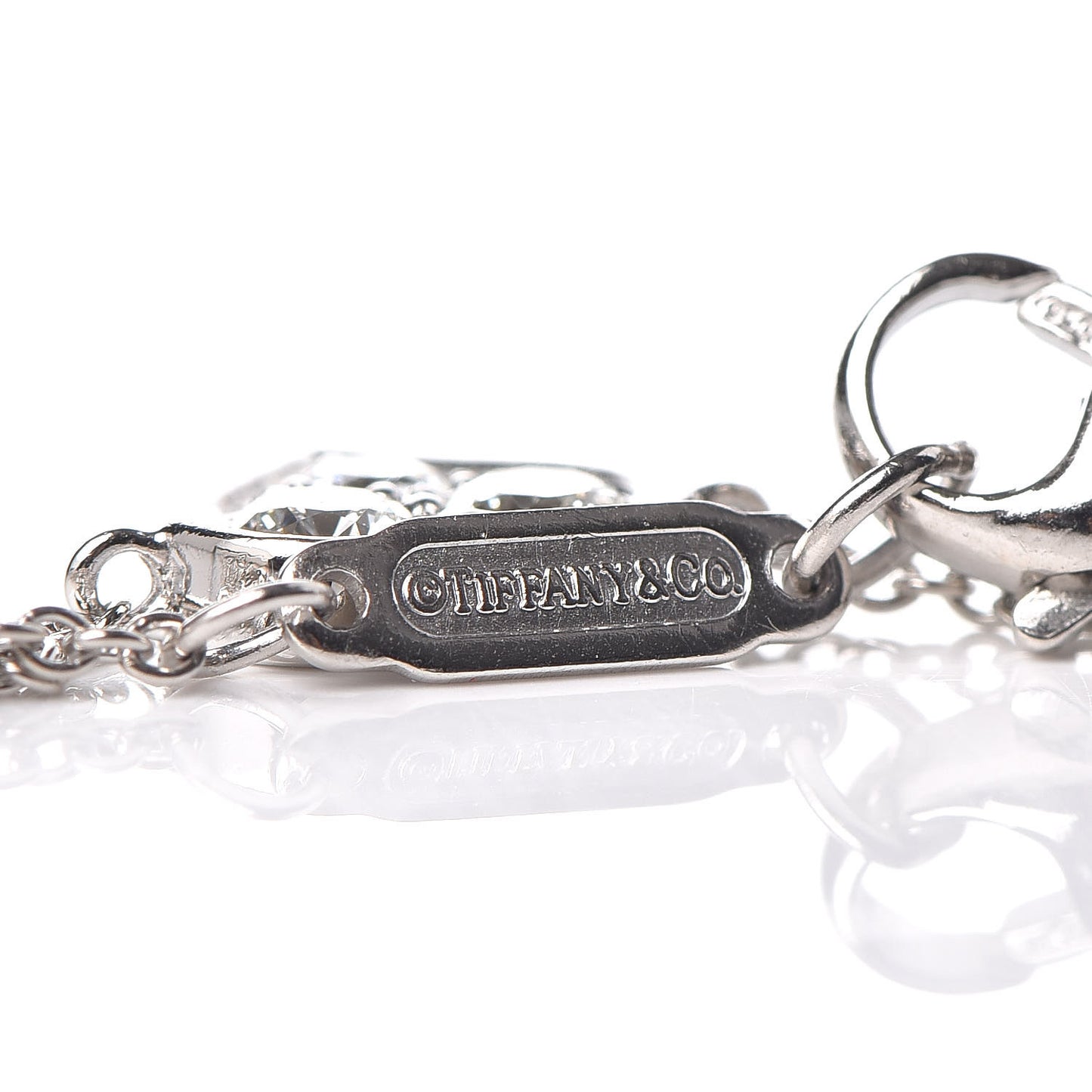 Platinum Diamond Hearts Bracelet