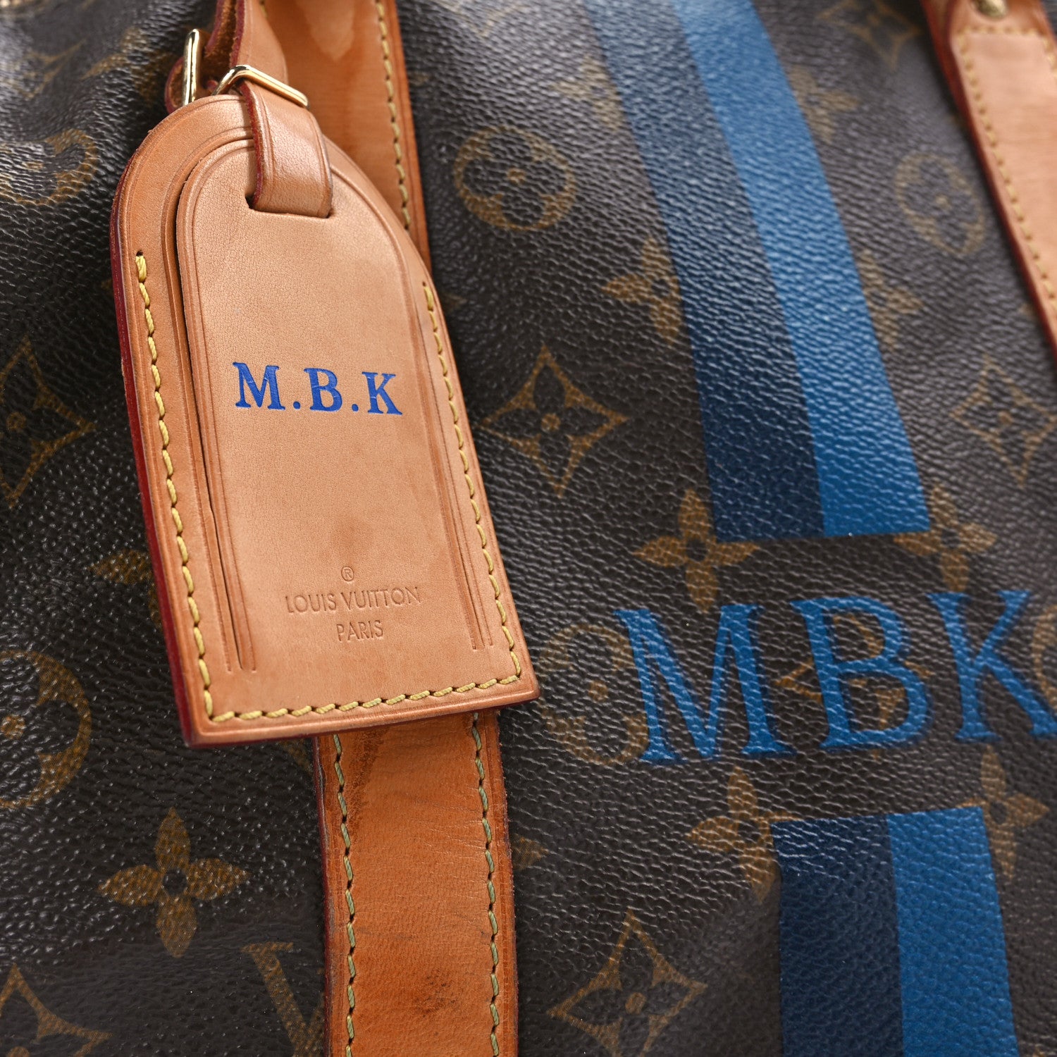 Louis Vuitton Monogram My LV Heritage Keepall Bandouliere 55 Marine Blue 15 of 15