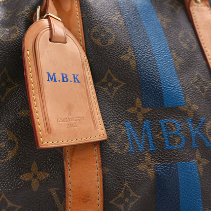 Louis Vuitton Monogram My LV Heritage Keepall Bandouliere 55 Marine Blue 15 of 15