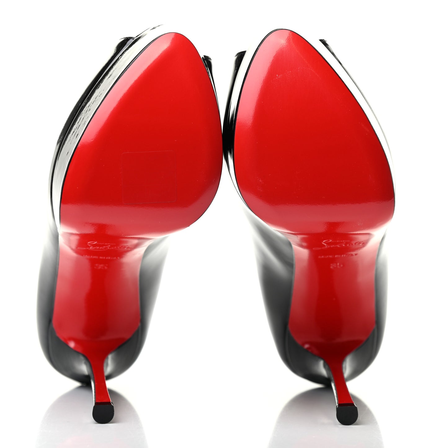 Patent Fetish Peep 130 Pumps 35 Black