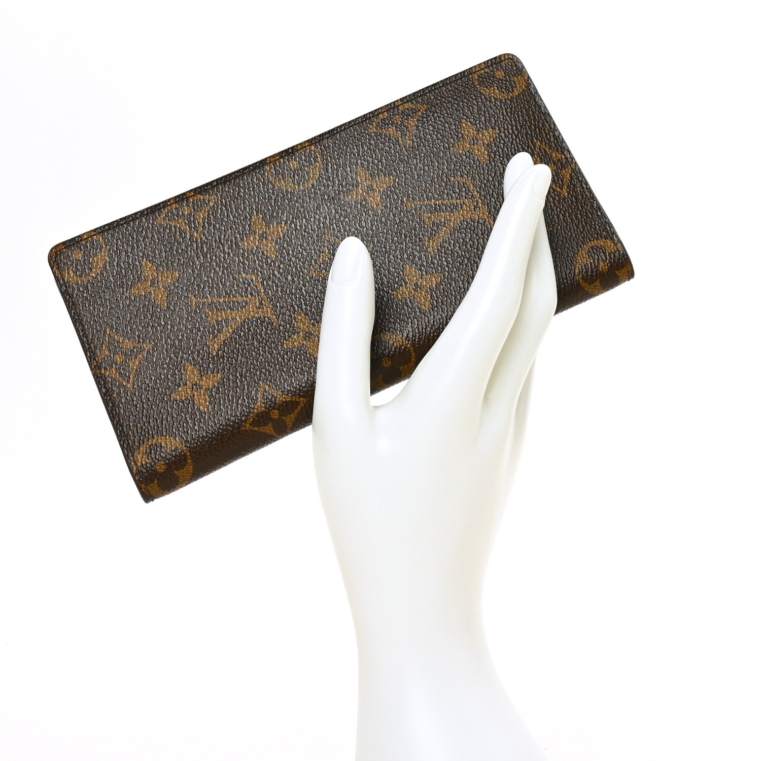 Louis Vuitton Monogram Porte Valeurs Checkbook Wallet 2 of 7
