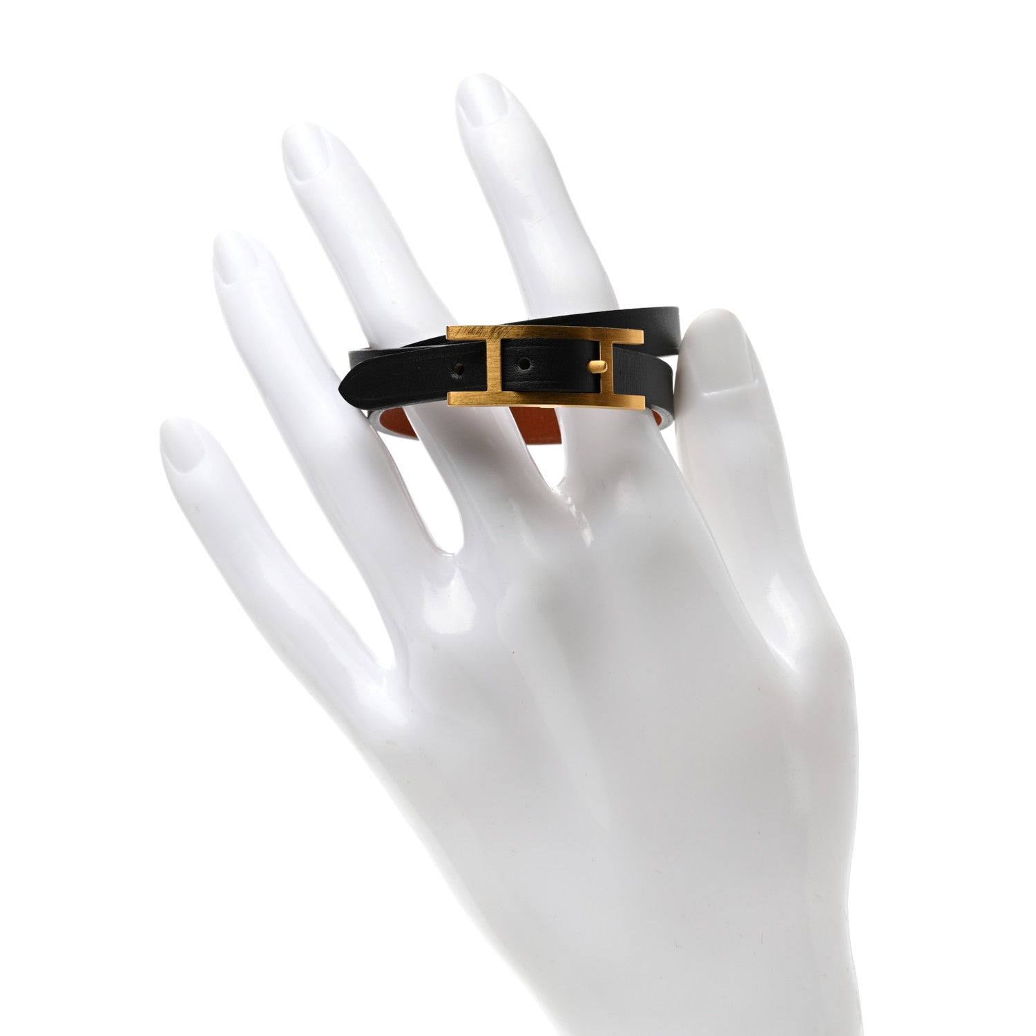Hermes Swift Behapi Double Tour Bracelet Black 2 of 5