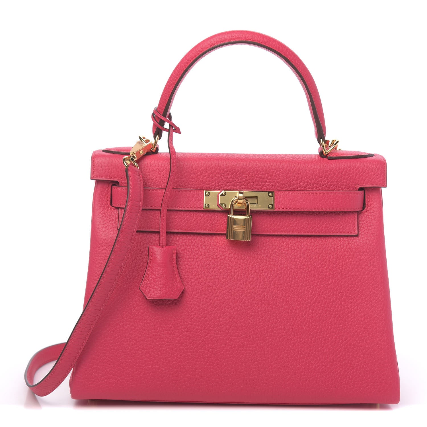 Hermes Taurillon Clemence Kelly Retourne 28 Rose Extreme 1 of 11