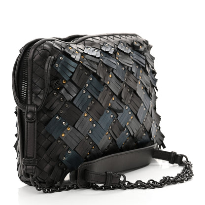 Bottega Veneta Nappa Intrecciato Fringe Studded Nodini Crossbody Messenger Multicolor 3 of 10