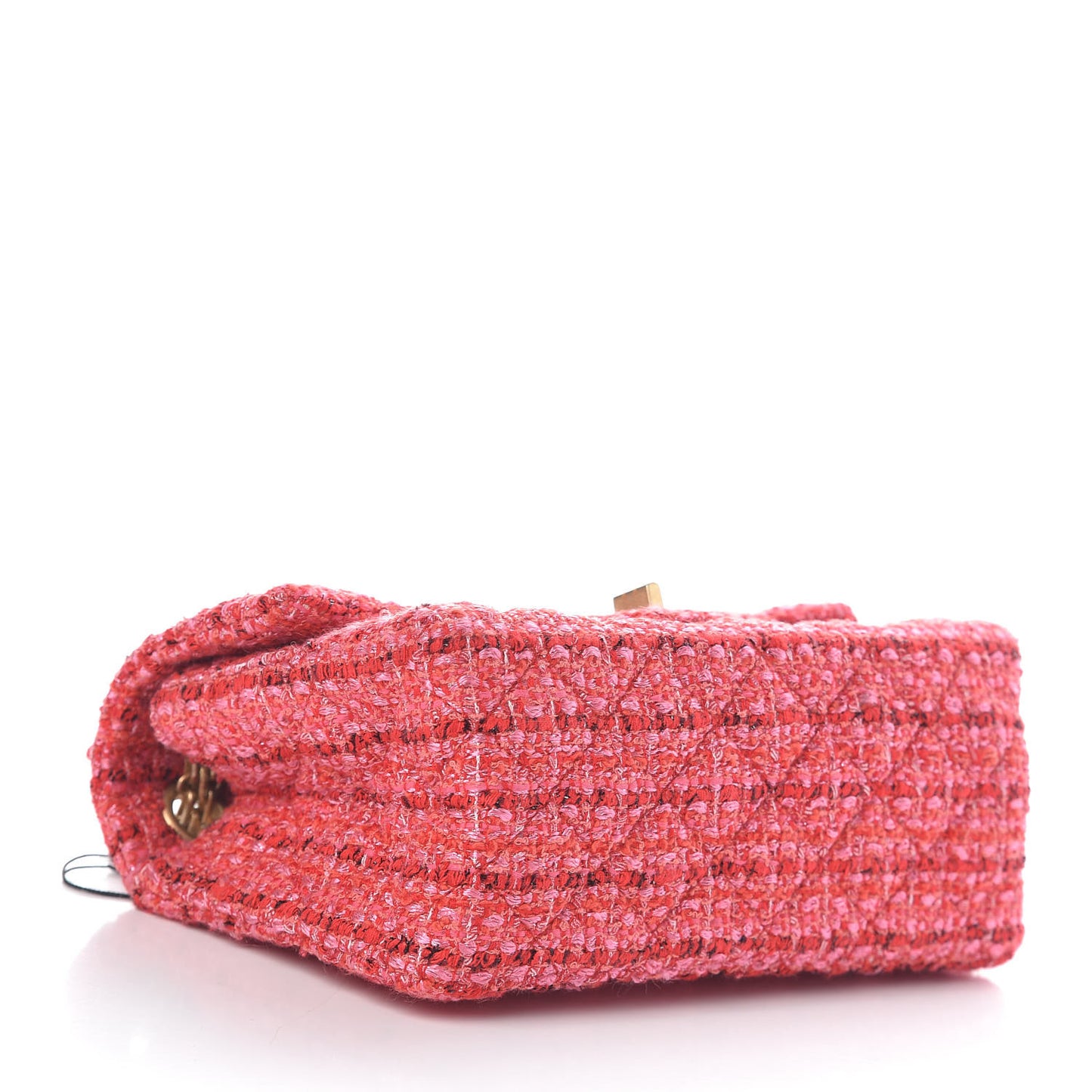 Tweed Quilted Mini 2.55 Reissue Flap Red Ecru Black