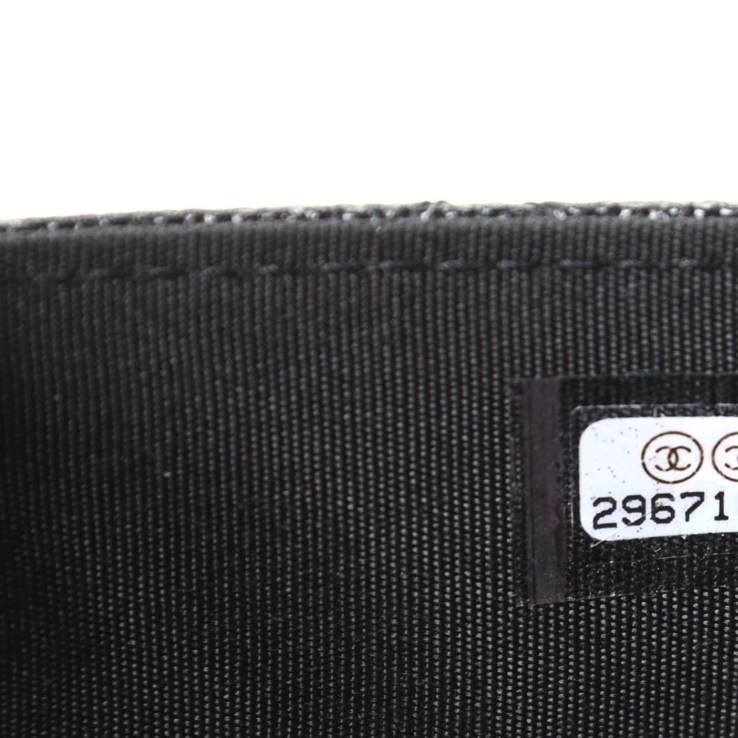 Chanel Caviar Quilted CC Strap Pouch Black 6 of 7