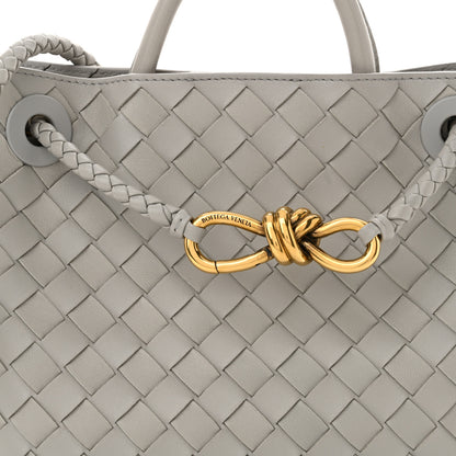 Bottega Veneta Nappa Intrecciato Small Andiamo Shoulder Bag Sterling 7 of 9