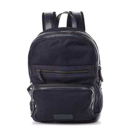 Burberry Nylon Printed Calfskin Marden Backpack Blue 1 of 8