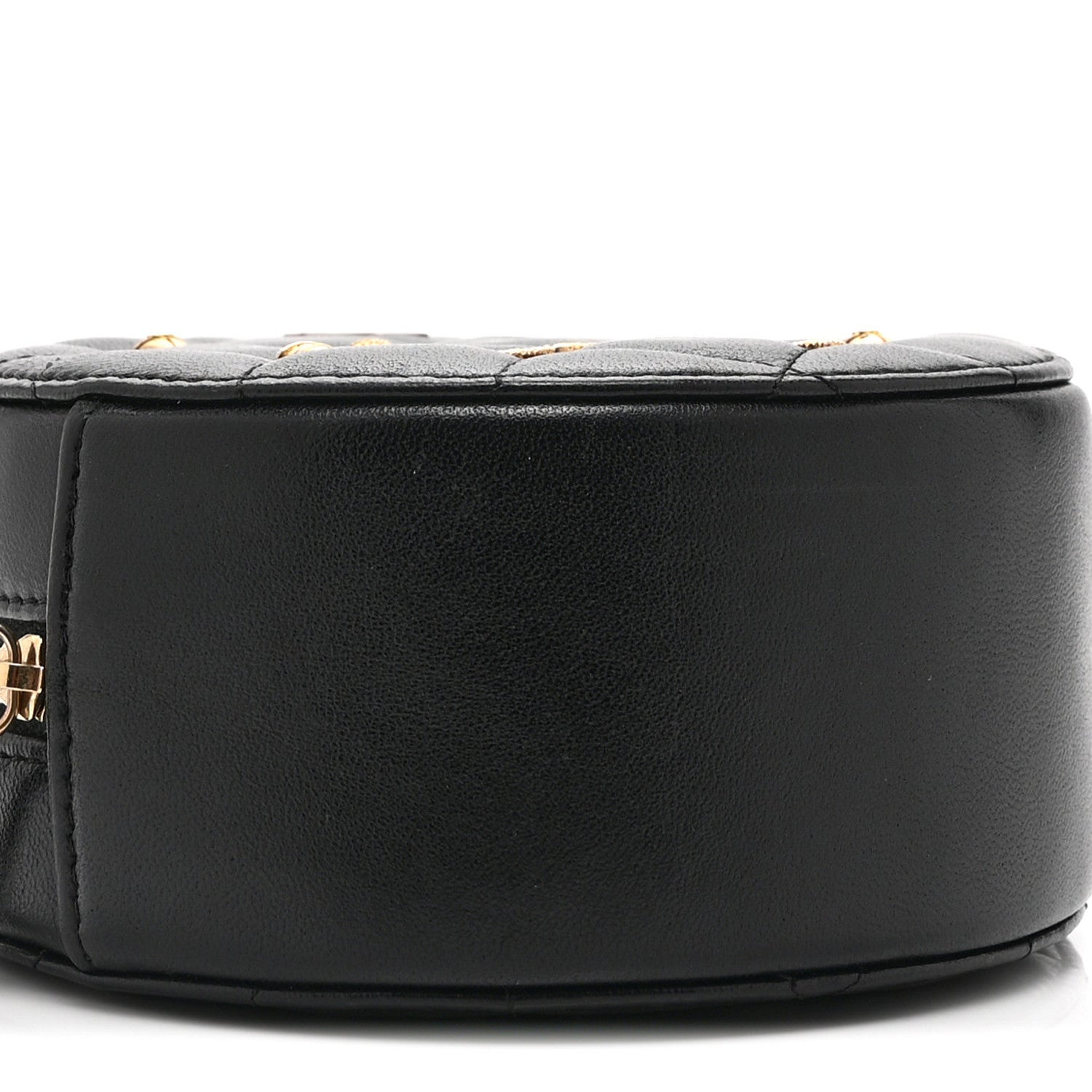 Chanel Lambskin Quilted Egyptian Amulet Round Clutch With Chain  Black 9 of 10