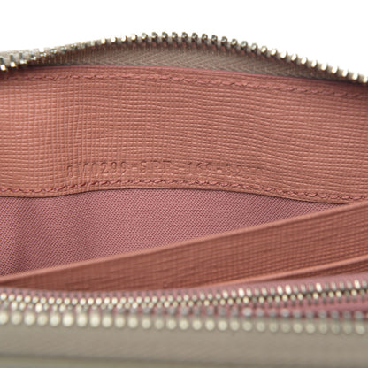 Fendi Vitello Elite Crystal Eye Monster Zip Around Wallet Grigio Polvere Ribes Multicolor 8 of 8