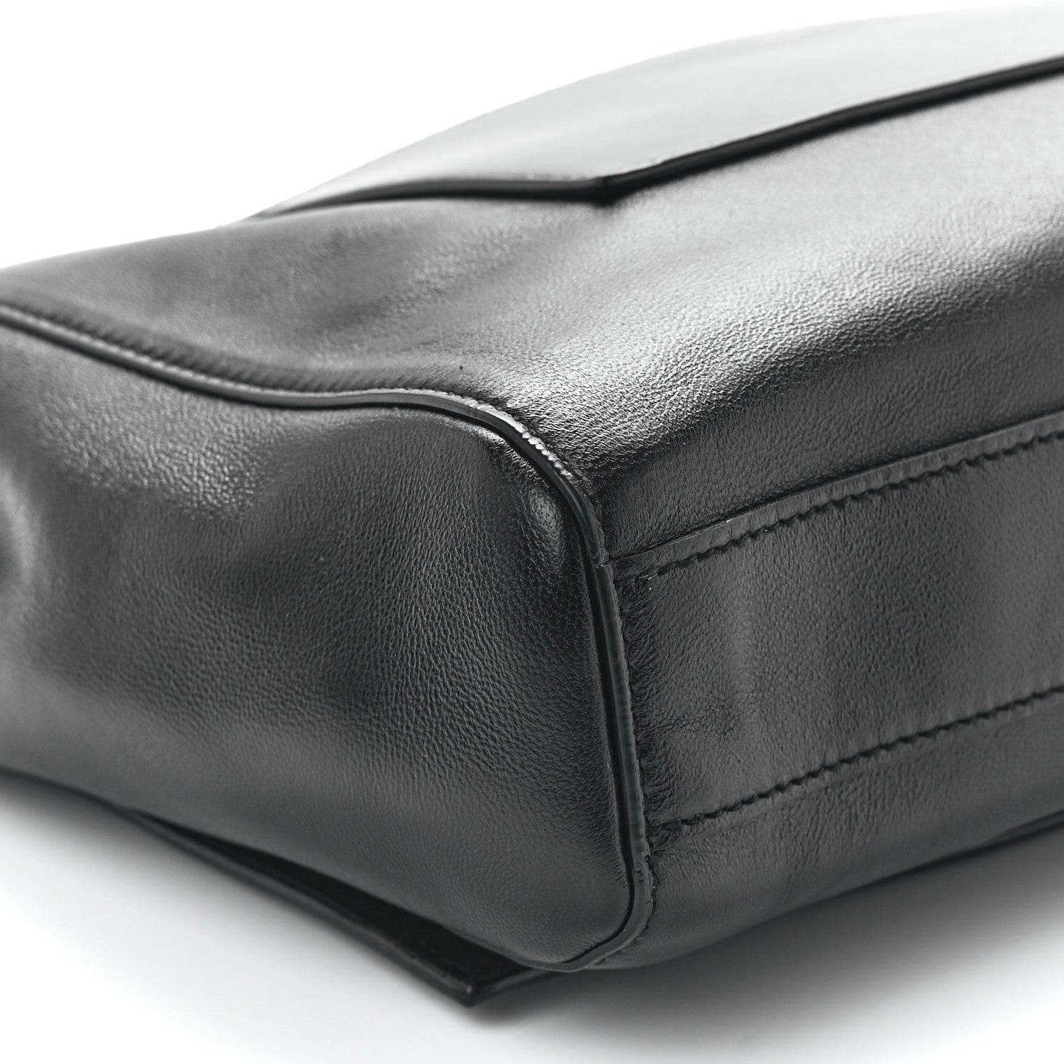 Saint Laurent Smooth Calfskin Suede Medium Reversible Monogram Kate Satchel Black 17 of 20