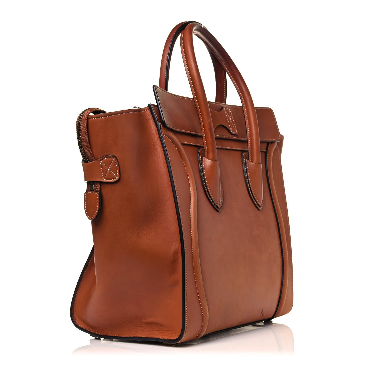 Celine Natural Calfskin Mini Luggage Tan 3 of 15