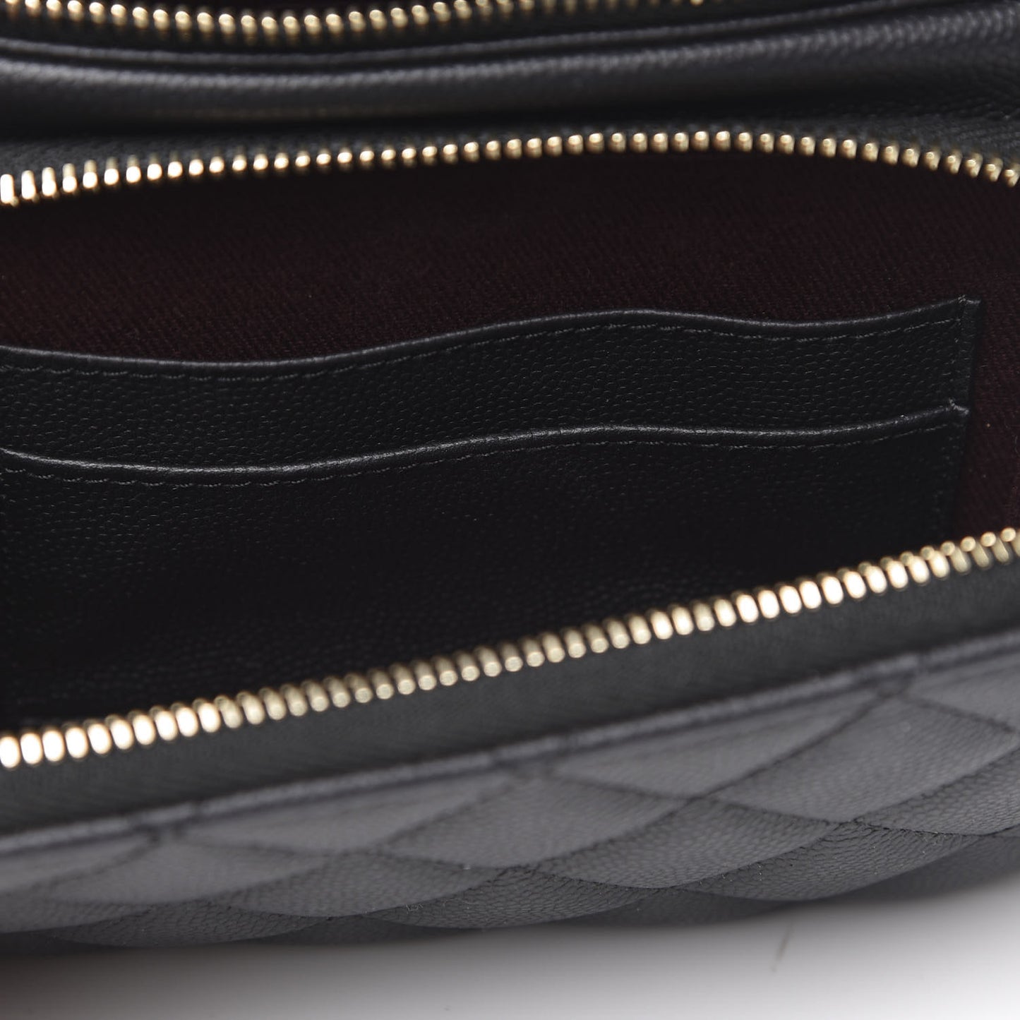 Caviar Quilted Business Affinity Waist Belt Bag Black