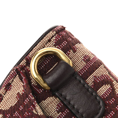 Christian Dior Oblique Saddle Belt Pouch Bordeaux 11 of 14