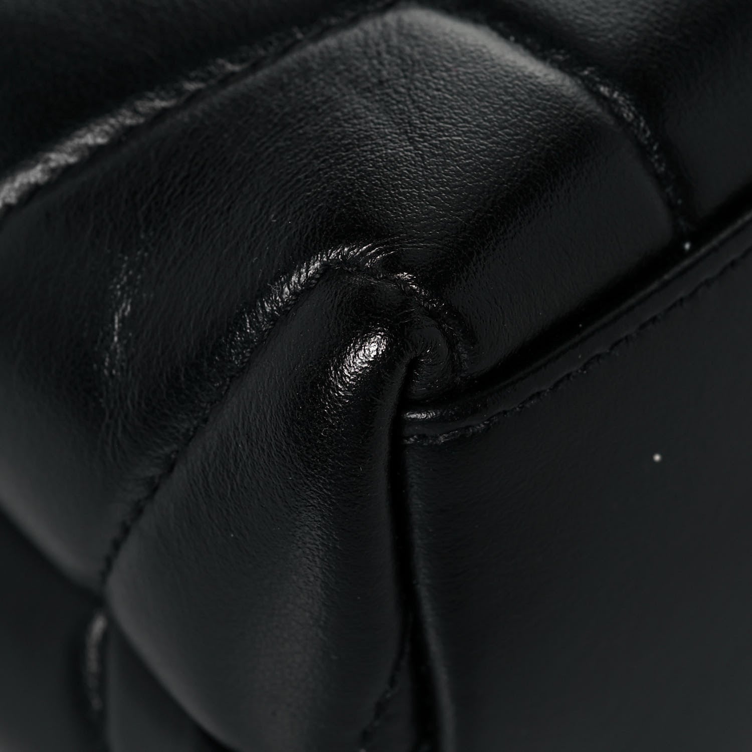 Saint Laurent Calfskin Y Quilted Monogram Small Loulou Chain Satchel Black 9 of 11