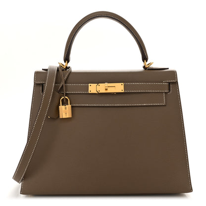 Hermes Epsom Kelly Sellier 28 Etoupe 1 of 10