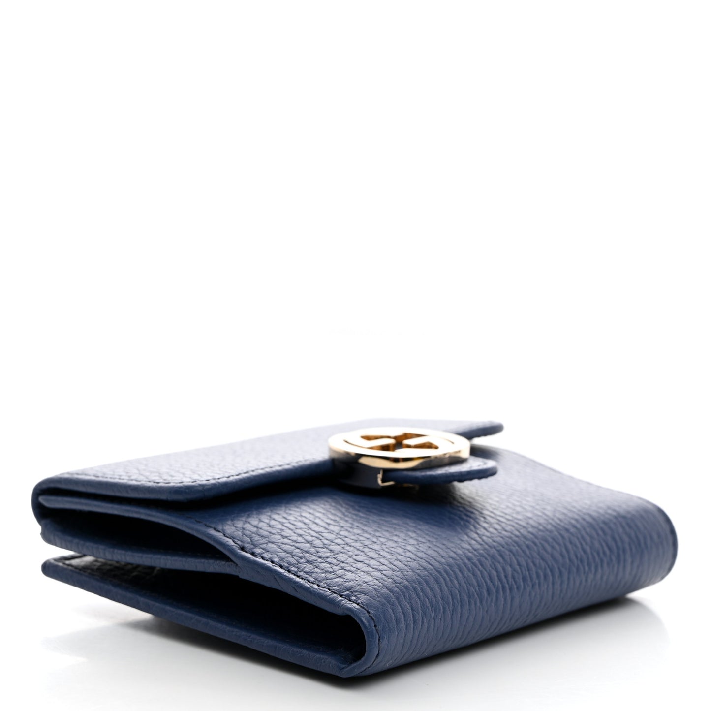 Dollar Calfskin Interlocking G French Wallet Caspian