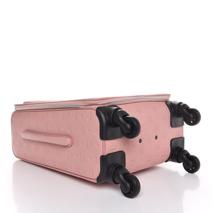 MCM Calfskin Ottomar Monogram Luggage Pink 4 of 7