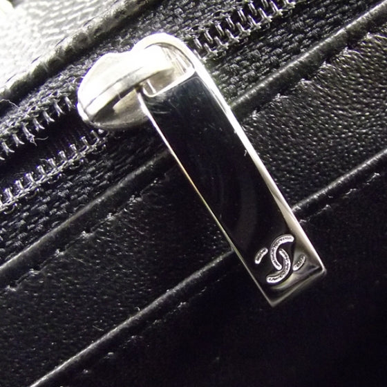 Caviar Jumbo Single Flap Black