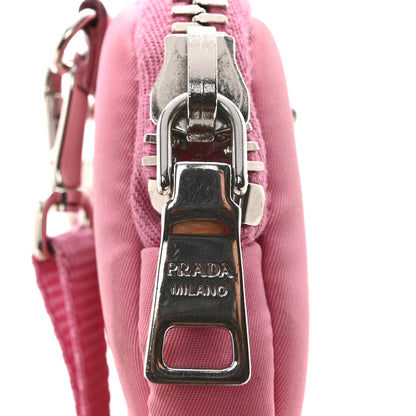 Prada Re-Nylon Triangle Micro Crossbody Pouch Pink 11 of 15