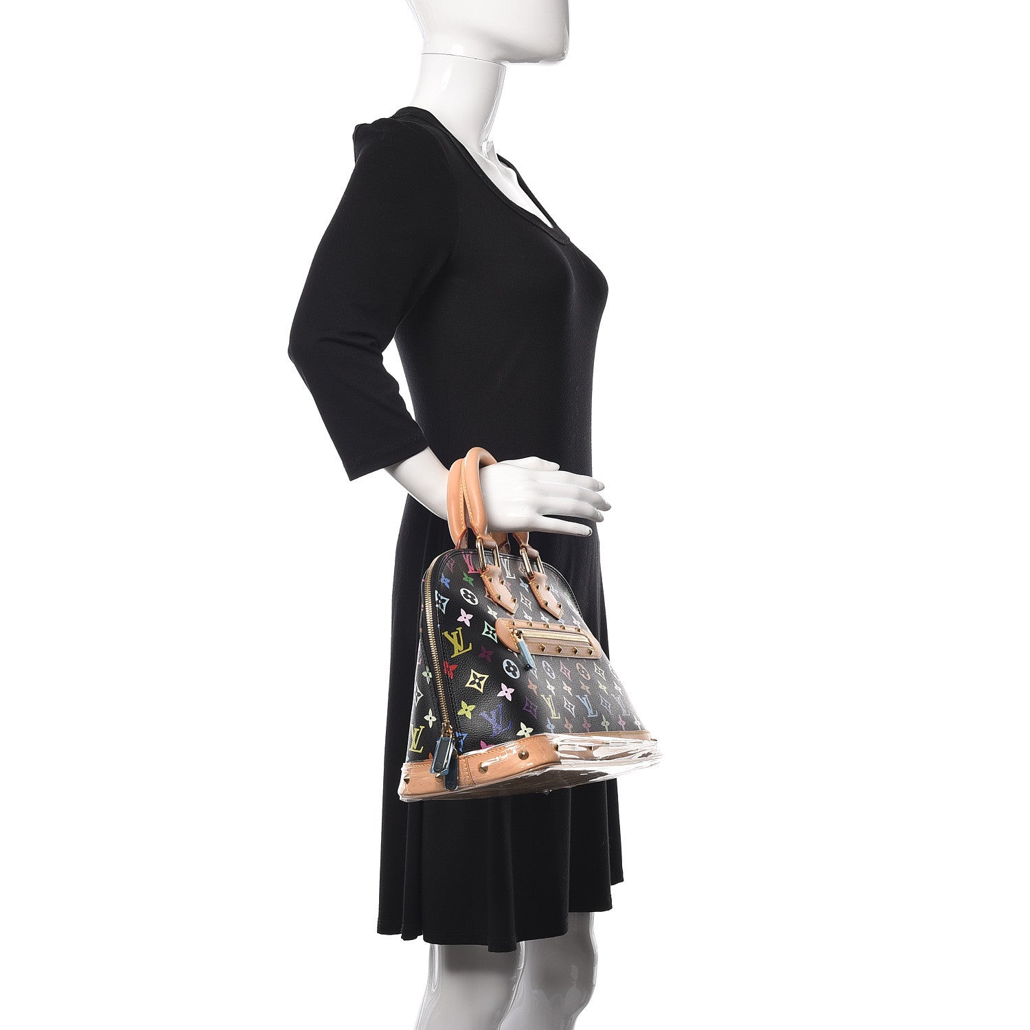 Louis Vuitton Monogram Multicolor Alma Black 2 of 20