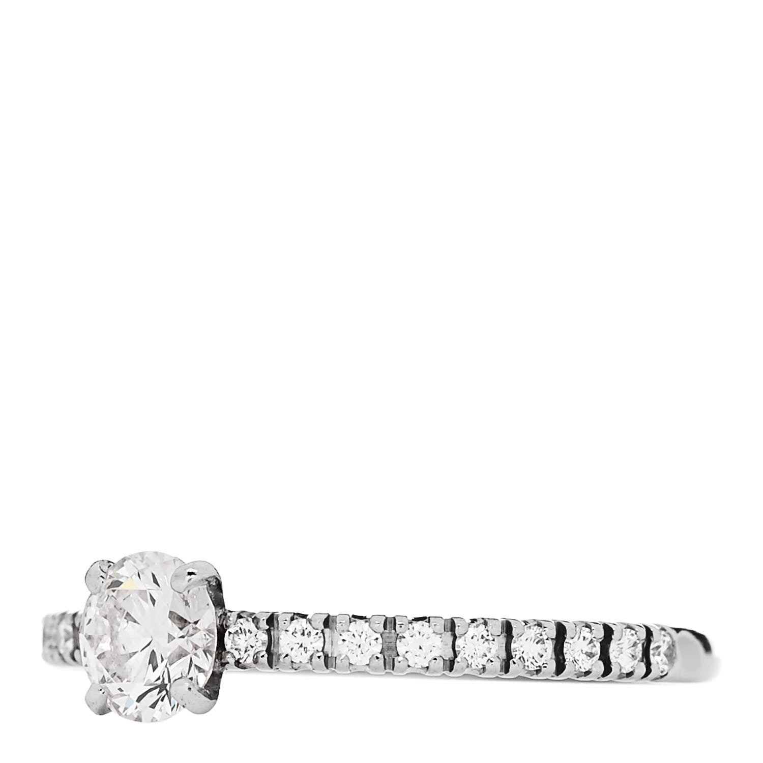 Cartier Platinum Diamond .30ct Etincelle De Cartier Solitaire Engagement Ring 46 3.75 3 of 6