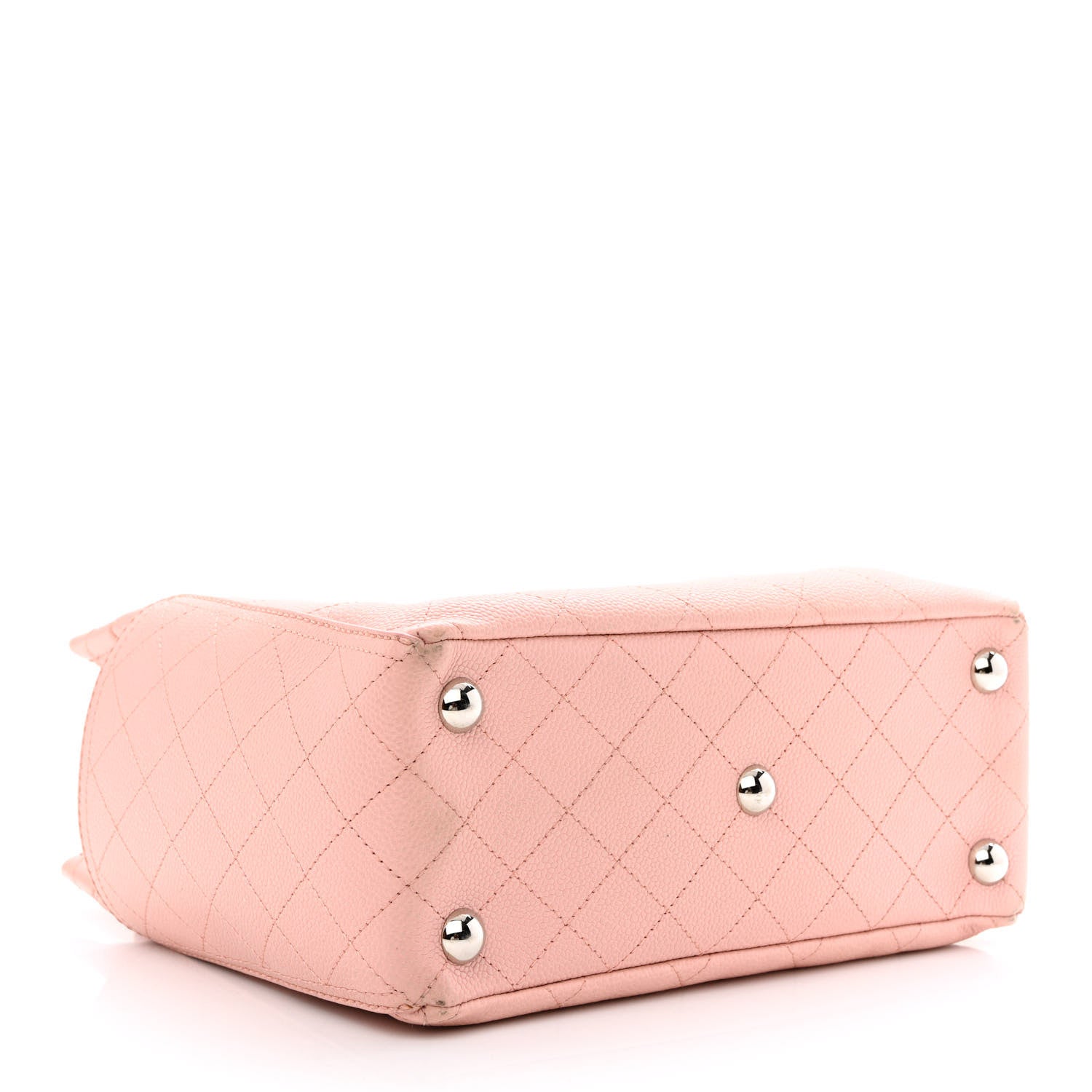 Chanel Grained Calfskin CC Pocket Tote Pink 4 of 12