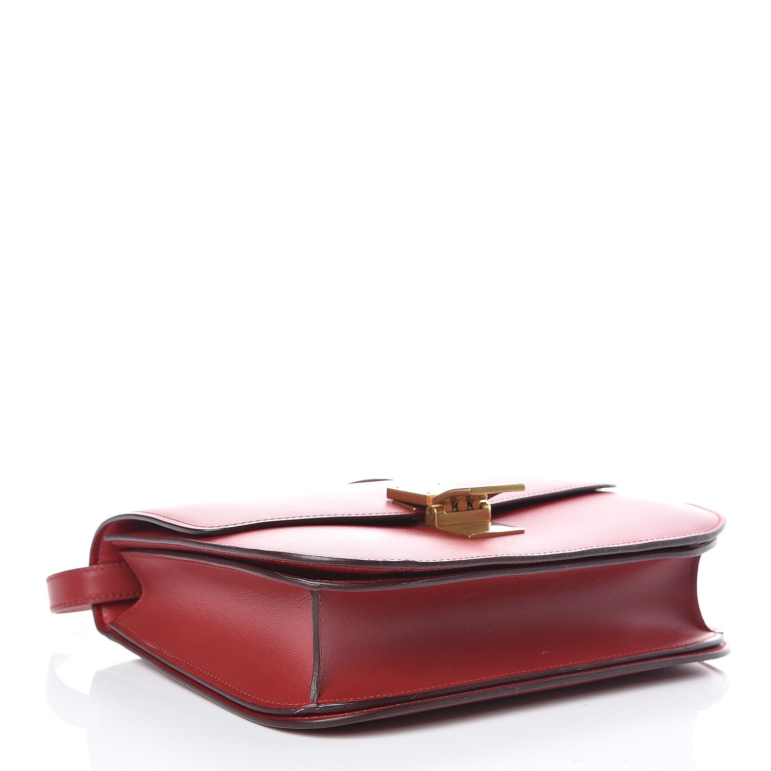 Celine Box Calfskin Medium Classic Box Flap Bag Red 4 of 9
