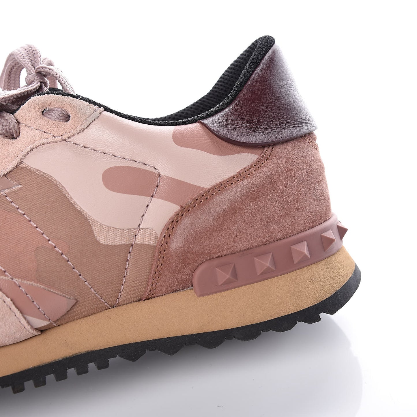 Nappa Fabric Suede Camouflage Womens Rockrunner Sneakers 39 Multicolor