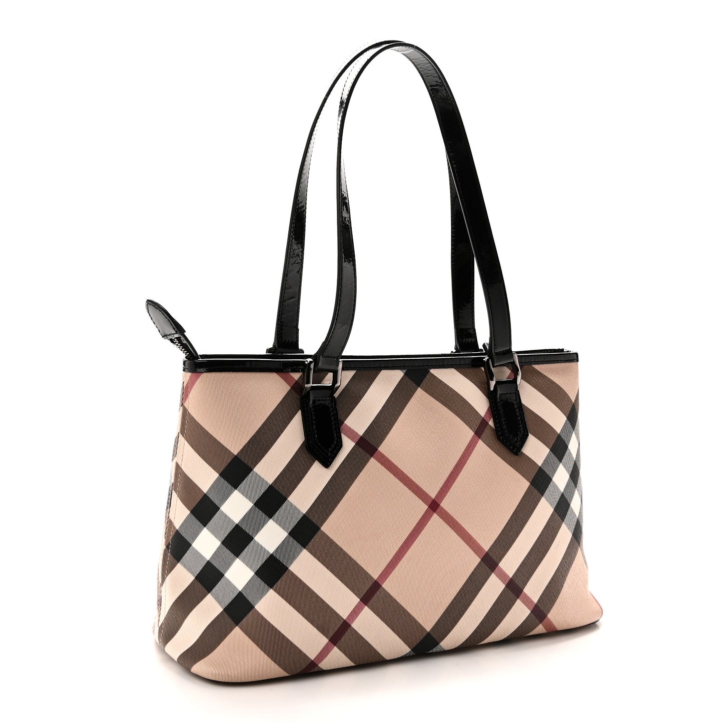 Supernova Check Small Nickie Tote Black
