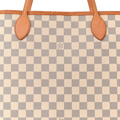 Louis Vuitton Damier Azur Neo Neverfull MM Rose Ballerine 8 of 12