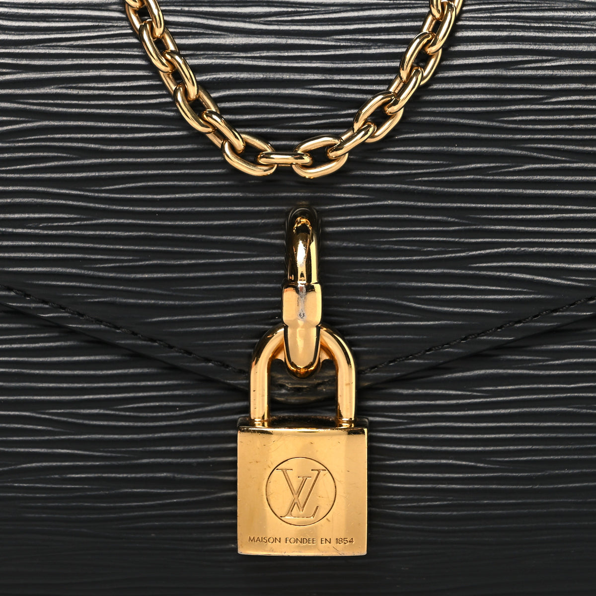 Louis Vuitton Epi Padlock On Strap Black 7 of 12