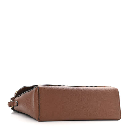 Burberry Calfskin Vintage Check Note Crossbody Bag Tan 4 of 11