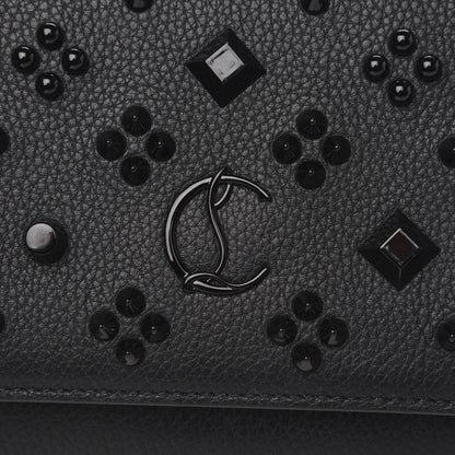 Christian Louboutin Calfskin Spikes Loubinthesky Paloma Clutch Black 7 of 11