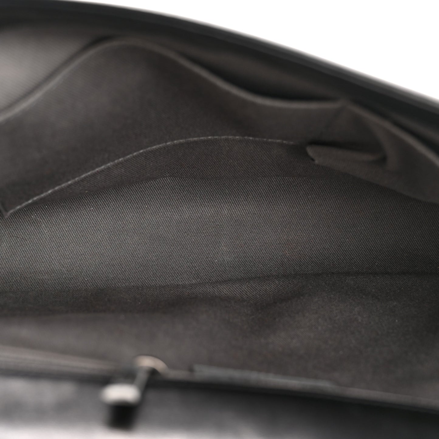 Lambskin Quilted Large Boy Flap Black