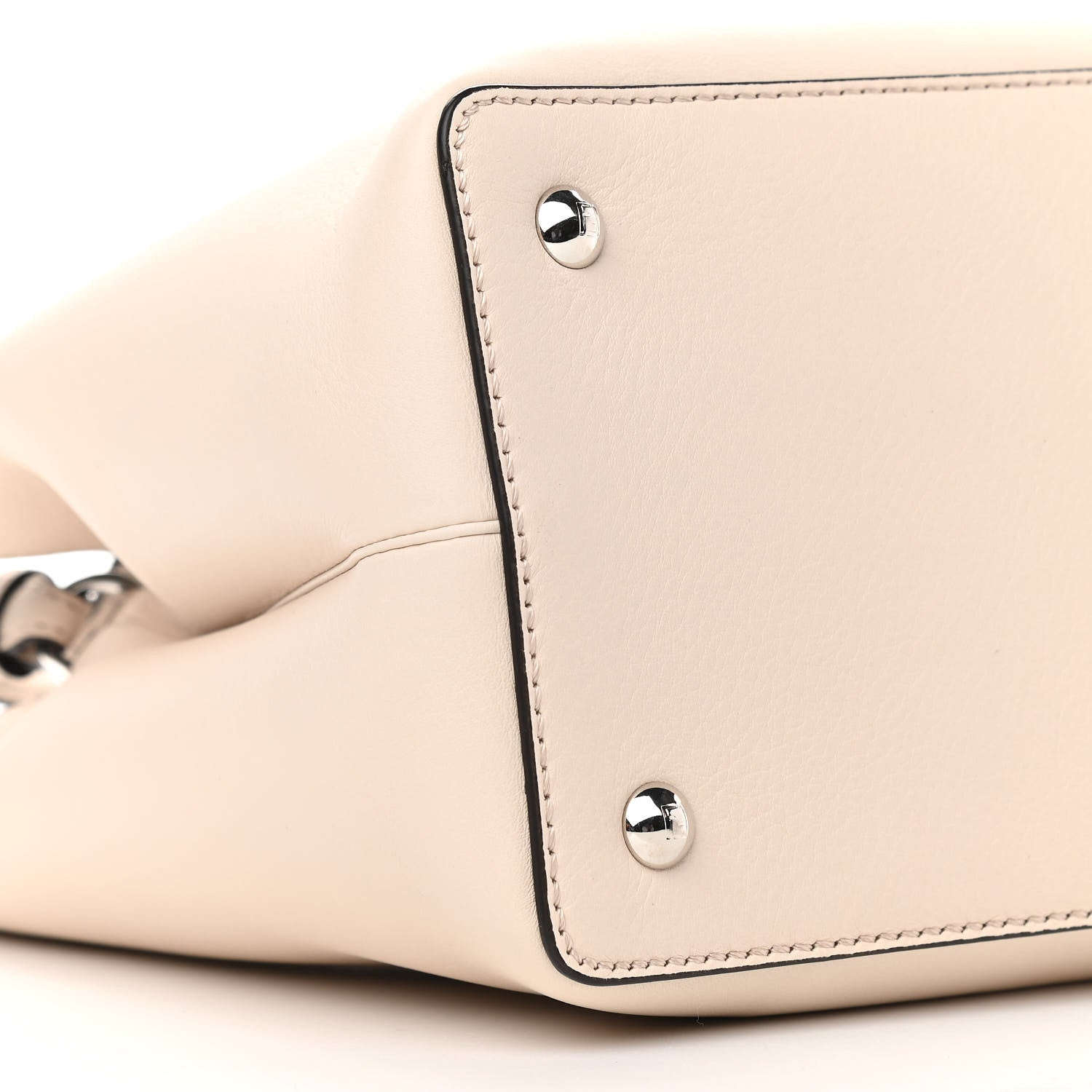 Fendi Vitello Dolce Century Petite 2Jours Tote Camelia Ghiaccio 14 of 18