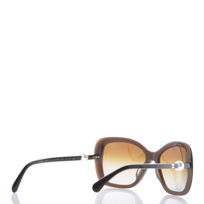 Chanel Pearl Polarized Square Sunglasses 5303-H Brown 4 of 8