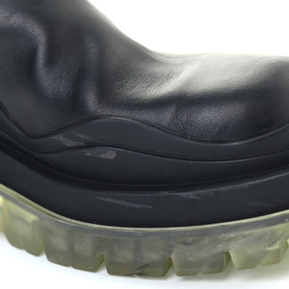 Bottega Veneta Calfskin The Tire Chelsea Boots 35.5 Black Transparent 12 of 13