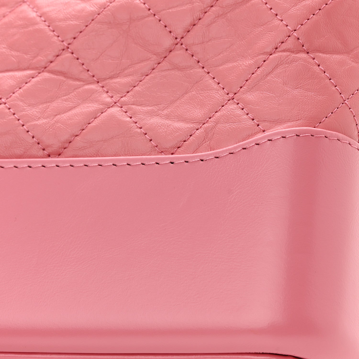 Chanel Aged Calfskin Quilted Medium Gabrielle Logo Hobo Rose 12 of 14