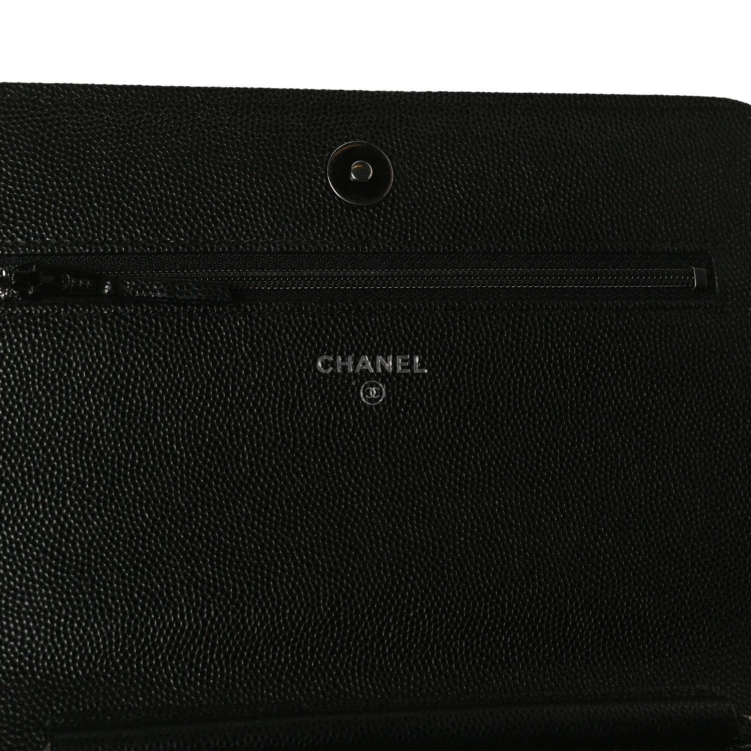 Chanel Caviar Quilted Boy Wallet On Chain WOC Black 6 of 12
