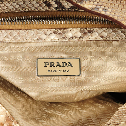 Prada Python Logo Hobo Roccia 6 of 7